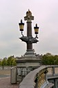 Street light on a bridge