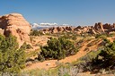 La Sal Mountains in distance