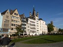 Restored buildings near dock area