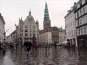 The Stroget on a rainy day