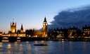 Night lights across the Thames